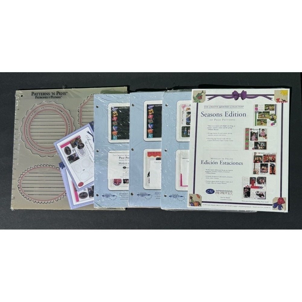 Vintage Lot 5 The Creative Memories Collection Combination Scrapbooking packs